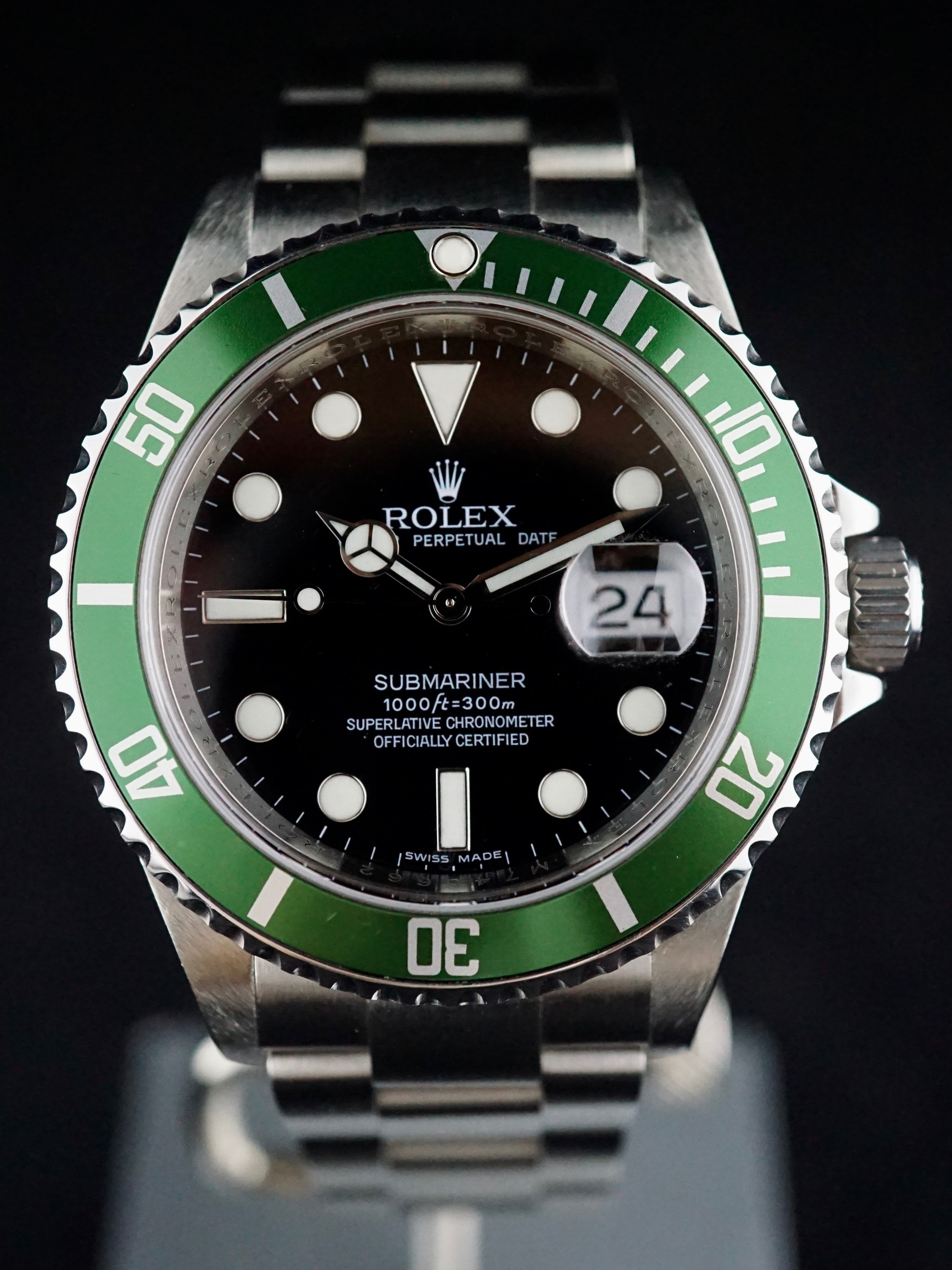 2008 Rolex Green Submariner (Ref 