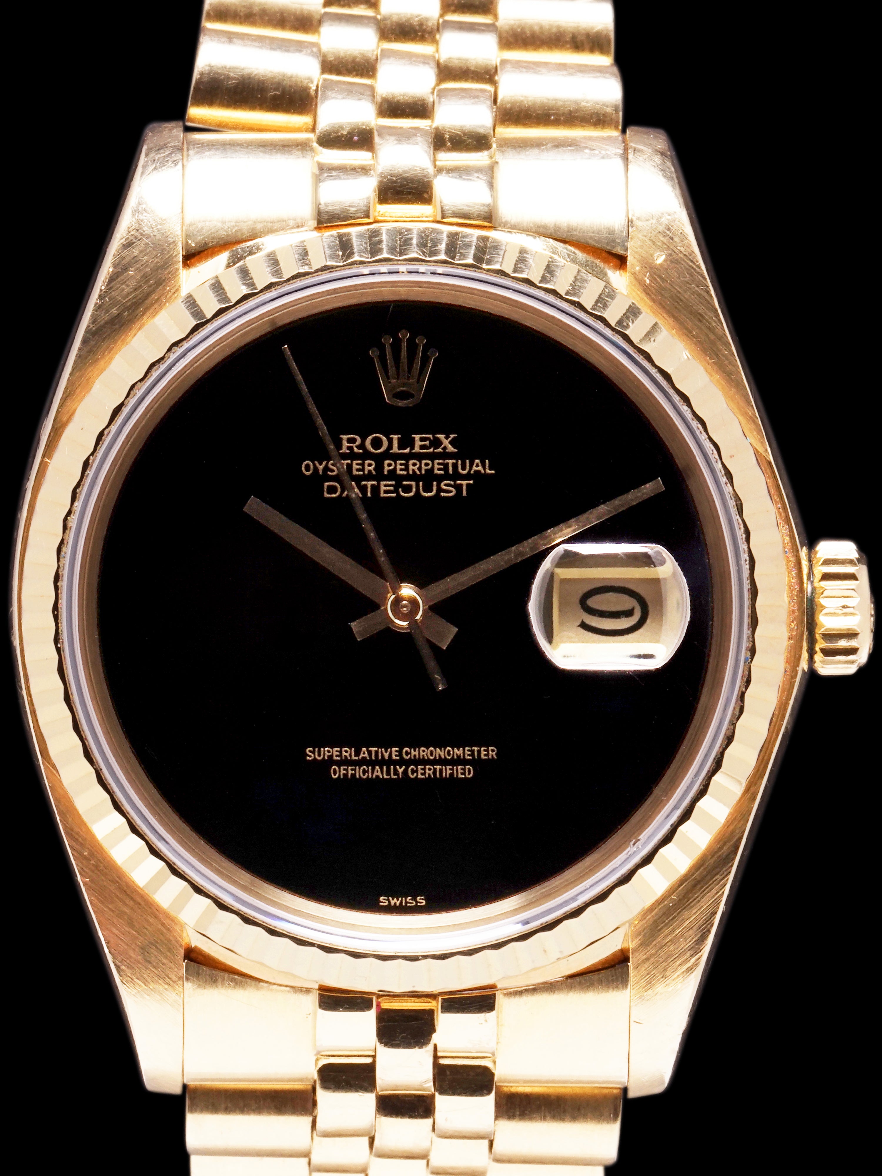 rolex datejust black onyx