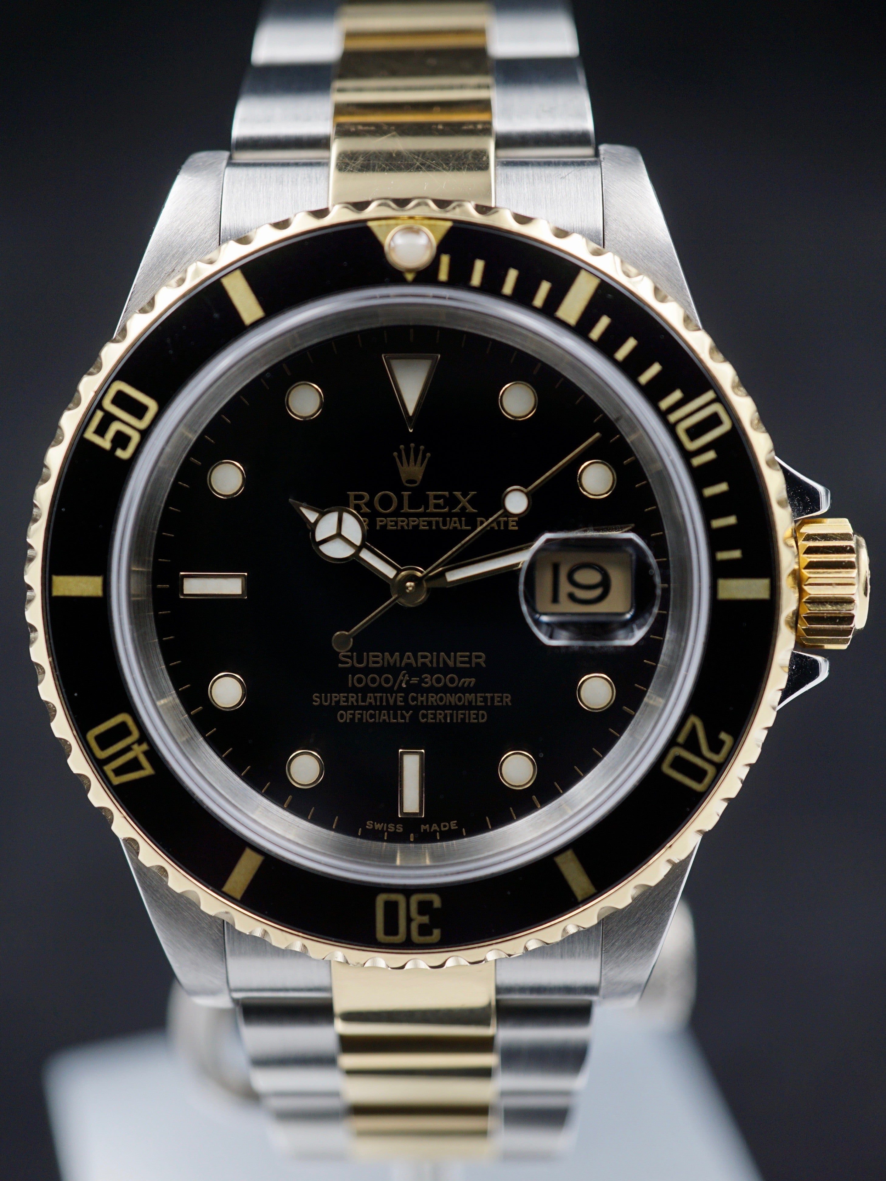 2002 rolex submariner two tone