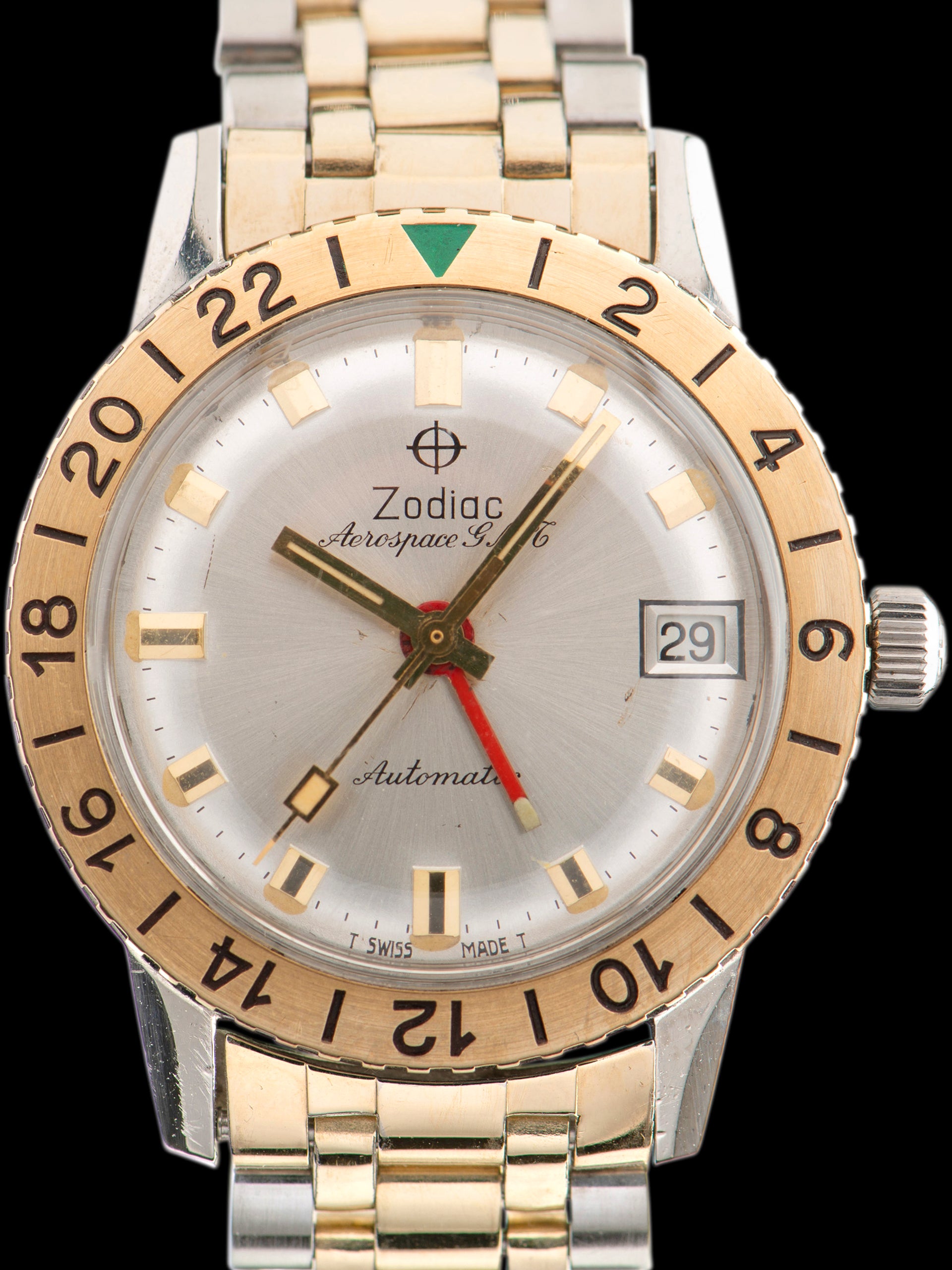 送料＆加工料込 Zodiac ゾディアック GMT クォーツ - 通販 - www