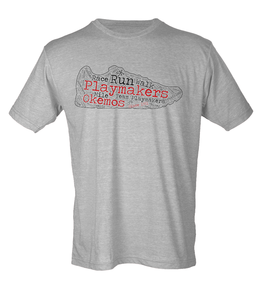 Shoe Word Cloud SS Grey (Unisex)