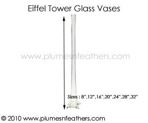Eiffel Tower Glass Vase 8”