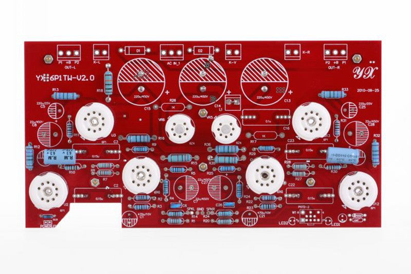 2X12W HIFI Tube Amplifier 6N1 Pre-amplifier 6P1 Pull-Push Amplifier Circuit Support USB Decoding DAC AMP