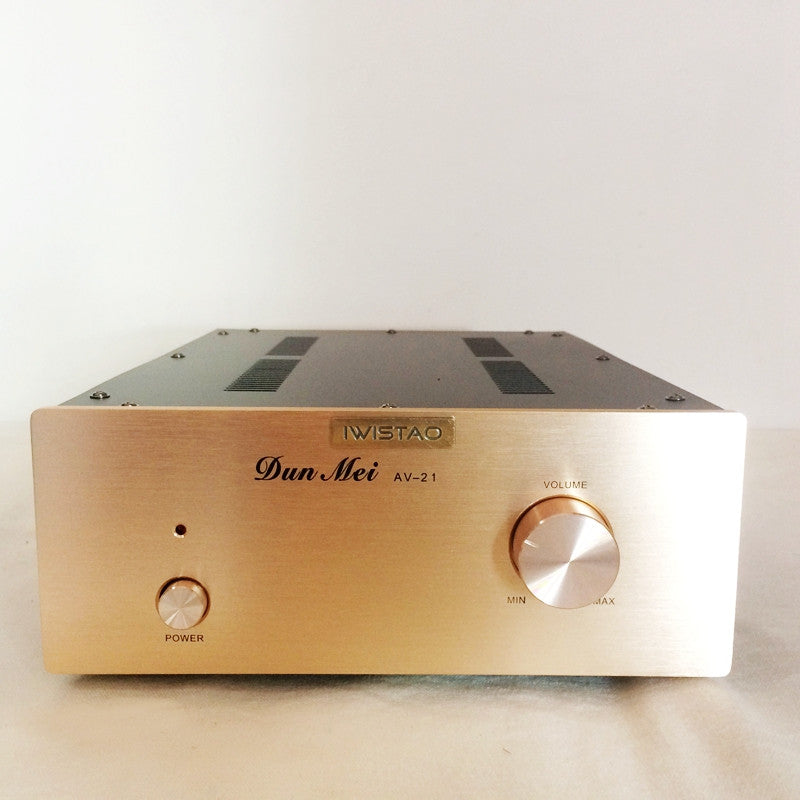 IWISTAO Tube Buffer Preamplifier Music Fidelity 12AU7 Stereo No Gain Sweet Natural Taste