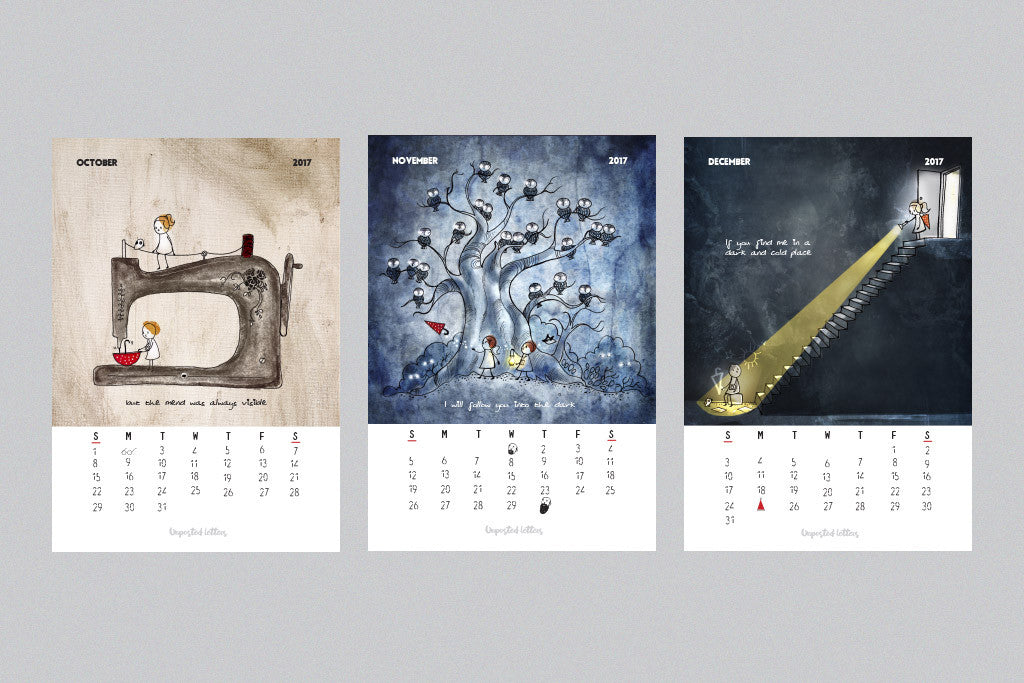 Art Calendar | Unposted Letters | Limited Edition