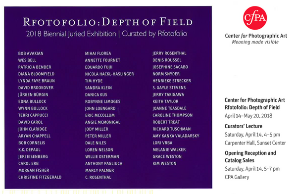 Depth of Field exhibition at Center for Photographic Art