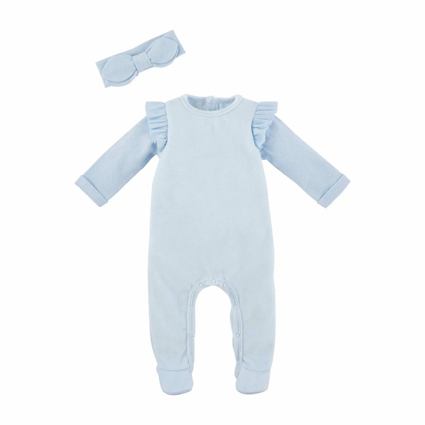 Velour Baby Sleeper Set