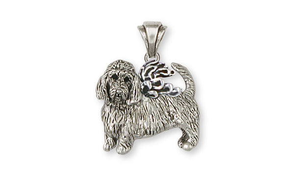 Pbgv Petit Basset Griffon Vendeen Charm Jewelry Silver Handmade Dog Charm GV2-C 
