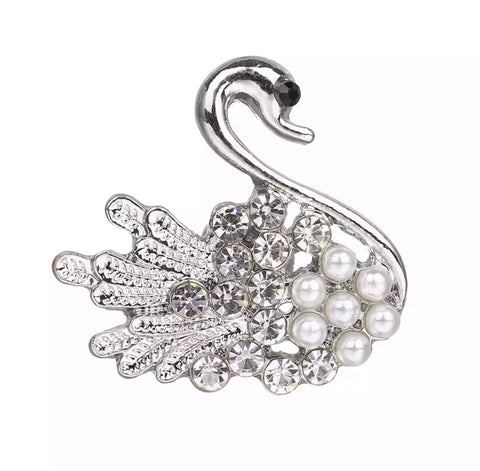 Diva Dot Snap Button, Swan