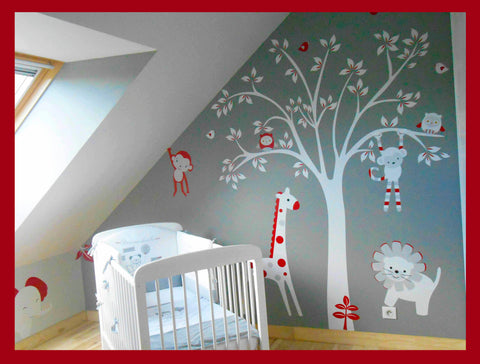 White Tree Decal