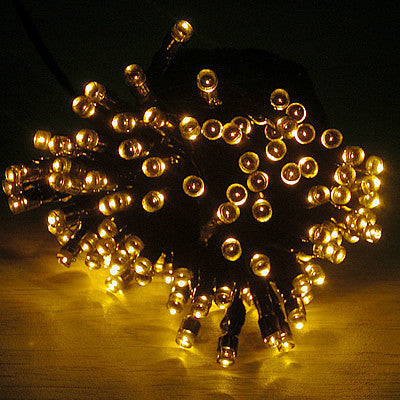 yellow christmas lights