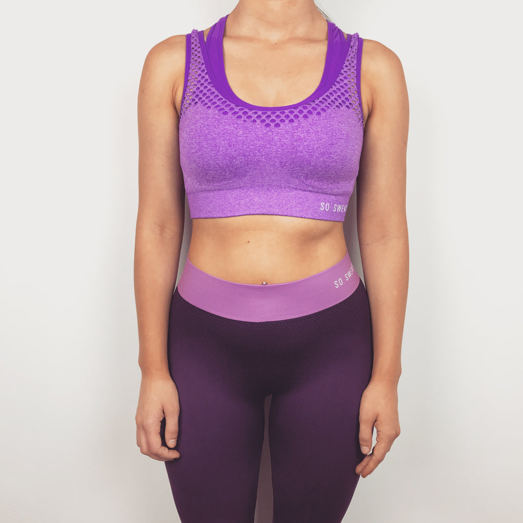 purple workout leggings