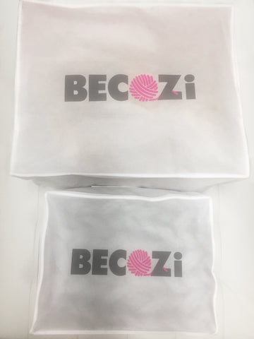 becozi chunky knit blanket brand bag