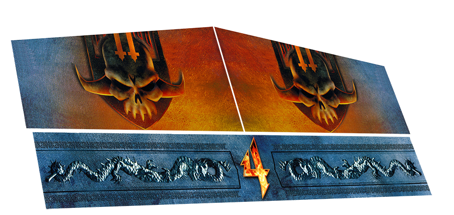 Mortal Kombat 4 Side Art Arcade Cabinet Artwork Graphics Decals Full Set MK4