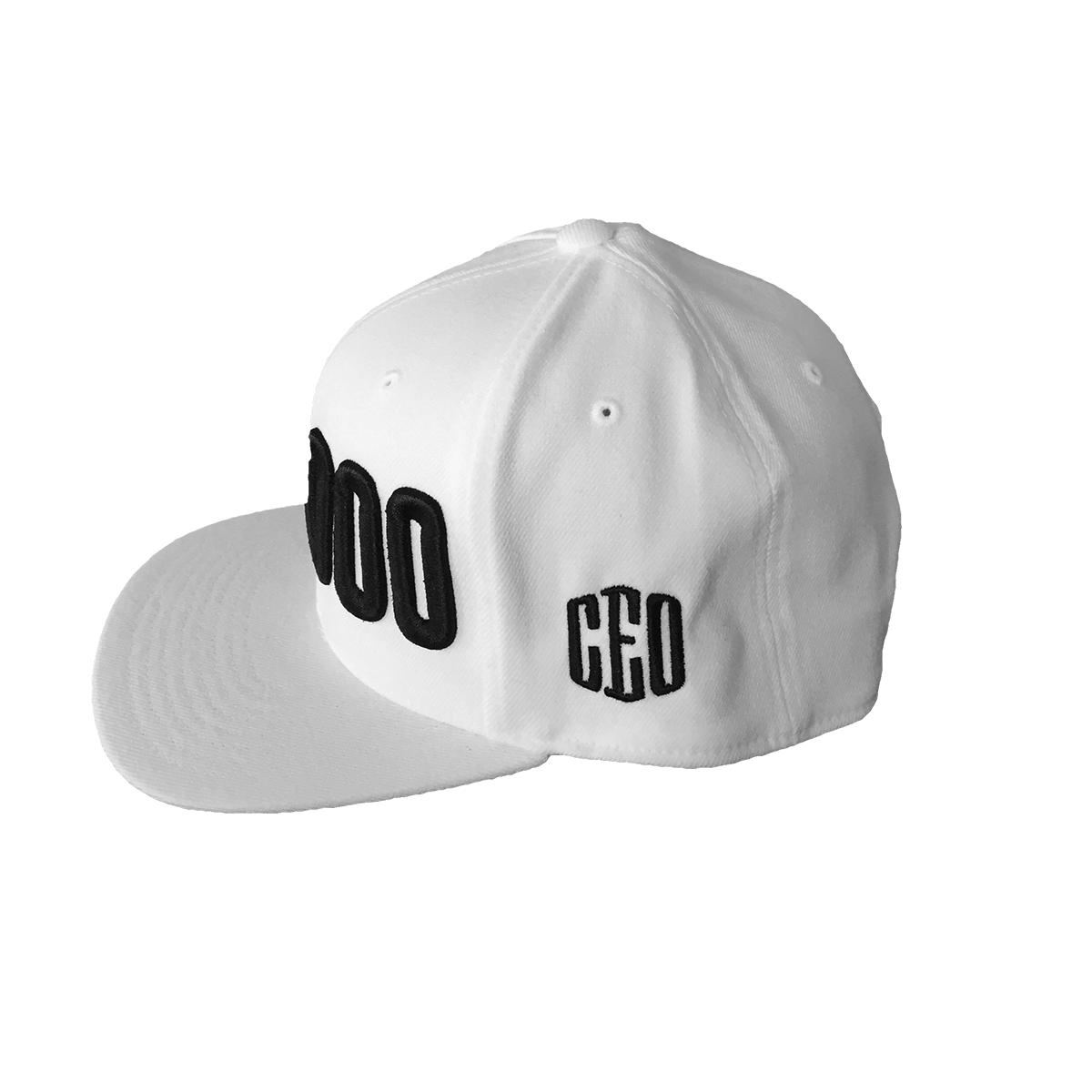 $ce0,000 snapback white hat