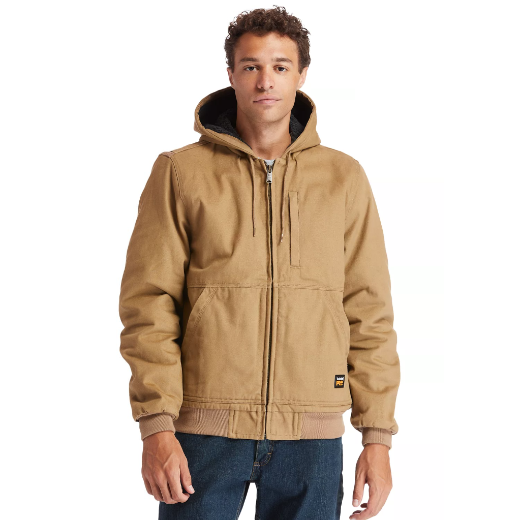 Timberland Pro Men's Gritman Lined Canvas Hooded Jacket - - TB0A