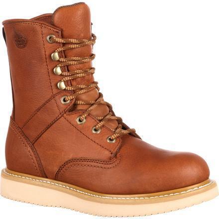 wedge steel toe work boots