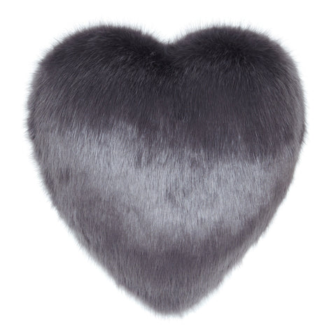 Helen Moore Boudoir Heart Faux Fur Cushion