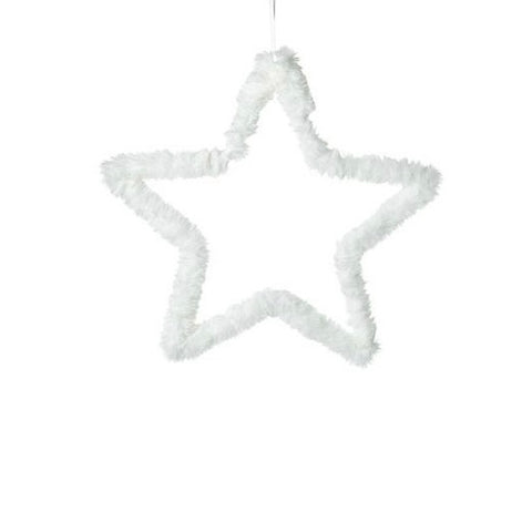 White Fluffy Star Small