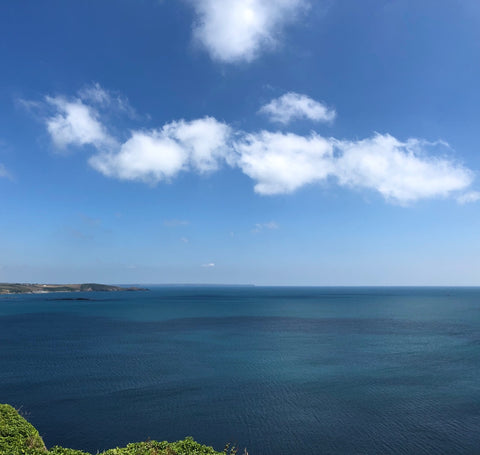 View from St Michael's Mount, Cornwall, July 2019. Photograph by Weft Blown