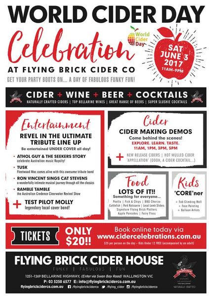 World Cider Day. Flying Brick Cider Celebration