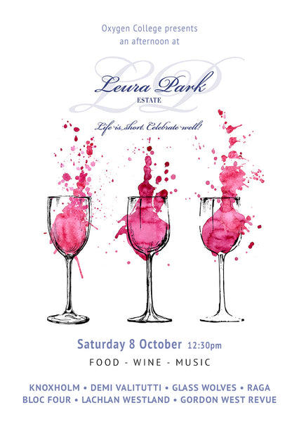 Oxygen College presents an afternoon at Leura Park Estate