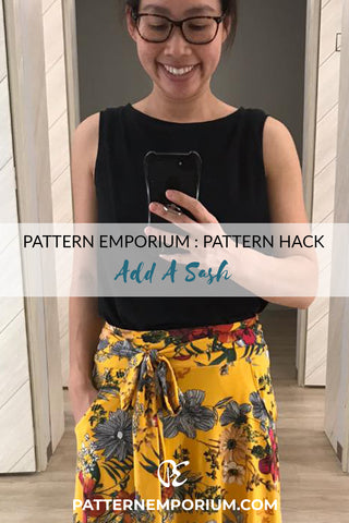 Pattern Hack: Add a Sash to the Heartlight Skirt