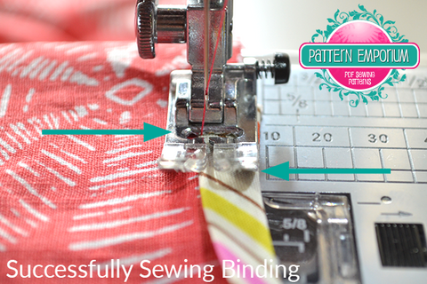 How to sew on binding by Pattern Emporium sewing patterns