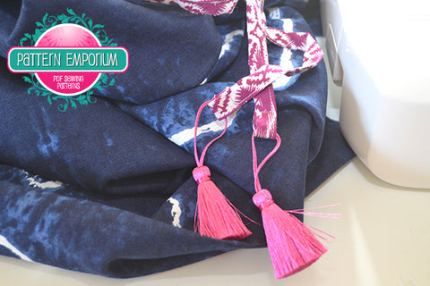 DIY Drawstring Ties with Tassels