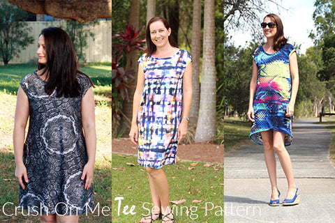 Pattern Emporium Knit Dress. Crush on Me Tee Dress sewing pattern.