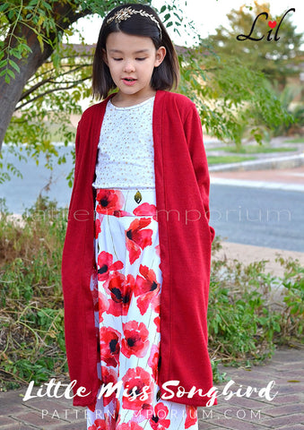 Girls Kimono with pockets - sewing pattern by Pattern Emporium