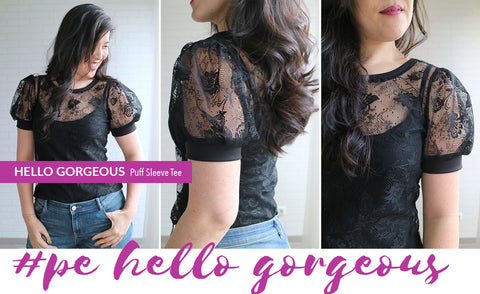 Hello Gorgeous Puff Sleeve Tee Sewing Pattern