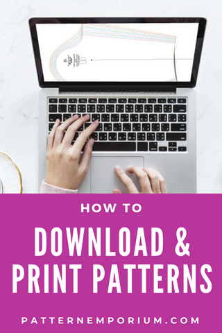 How to download & print pdf sewing patterns - Pattern Emporium