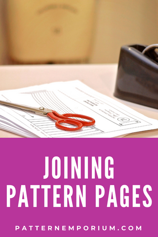 Joining pdf pattern pages together - simple tips