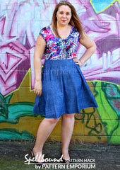 Pattern Emporium pattern hack - sew a skater dress