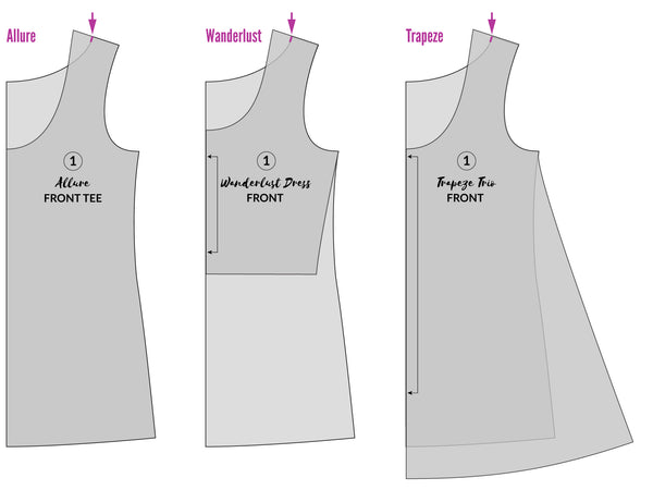 Pattern Hack : Add a Different Neckline Bishop Sleeve Top
