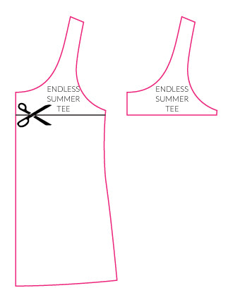 sew a sleeveless trapeze top or dress pattern mash