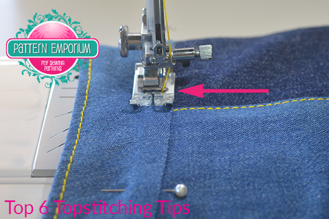 Top 6 Topstitching Tips by Pattern Emporium sewing patterns