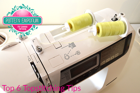Top 6 Topstitching Tips by Pattern Emporium sewing patterns