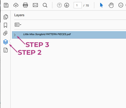 how to use pdf pattern layers