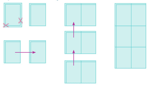 Join pdf pattern pages at home