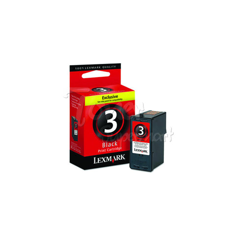 Remanufactured LEXMARK #3 Black INK / INKJET Cartridge