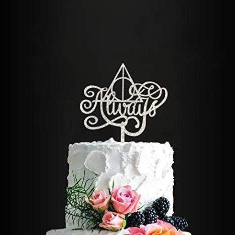 Harry Potter Always Bride Groom Cake Acrylic Wedding Cake Topper Decoration.235 