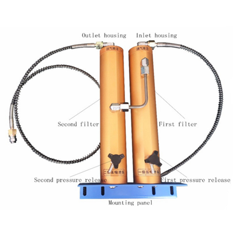 Oil‑Water Separator Filter for High Pressure Air Pump Compressor 30mpa Aluminium 