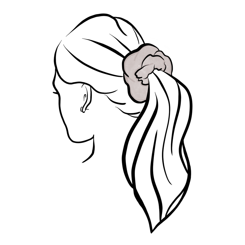 Drawing Of A Scrunchie - My scrunchie pattern and tutorial will help