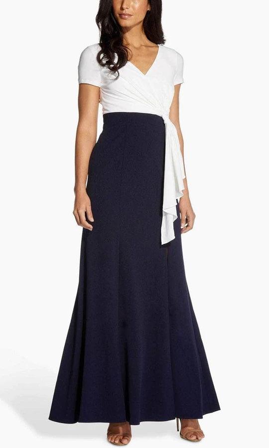 Adrianna Papell Long Formal Trumpet Dress | The Dress Outlet