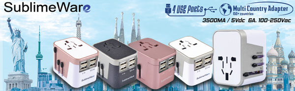 Travel adapters from SublimeWare