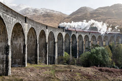 Glenfinnan Viaduct used in Harry Potter movies