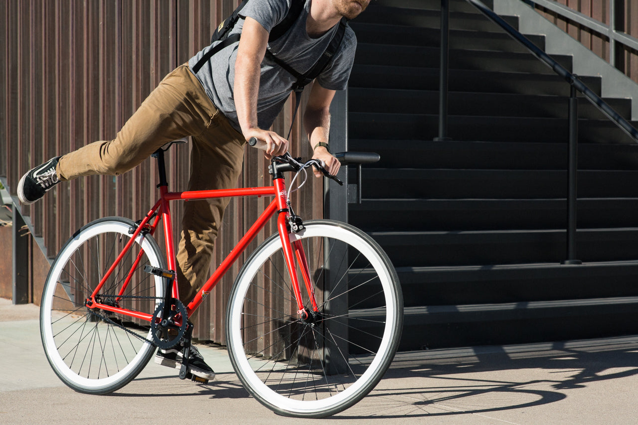State Bicycle Co. Core Fixie Bike Wyldcat Red