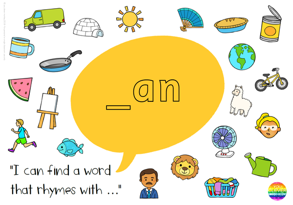 Word Family Short Vowel Sound Rhyming Word Mats – you clever monkey